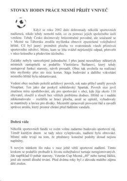 Web Táborského deníku 2012 - 1. část