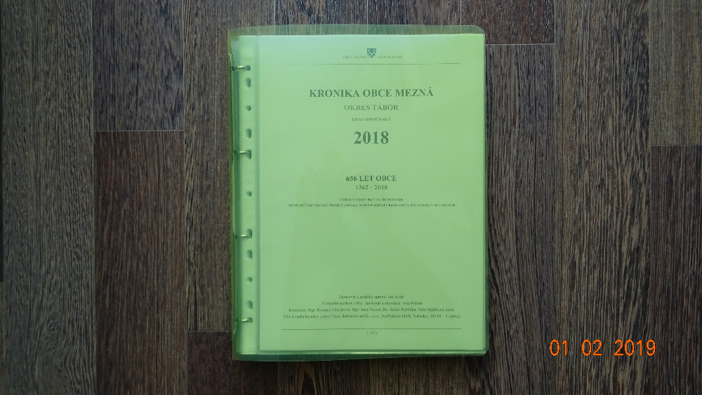 Kronika obce Mezná 2018 - verze ke schválení