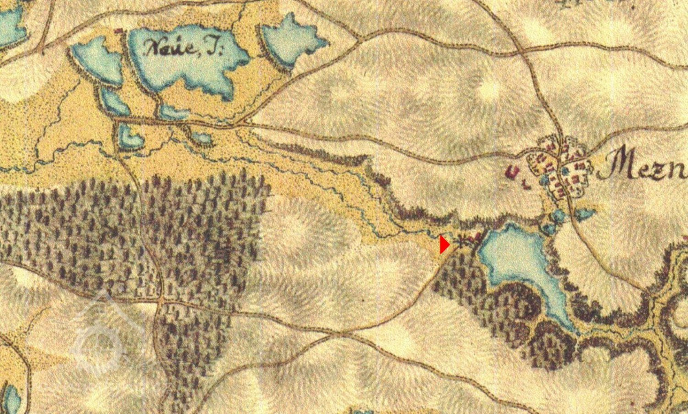 I. vojenské mapování, výřez, 1764-68