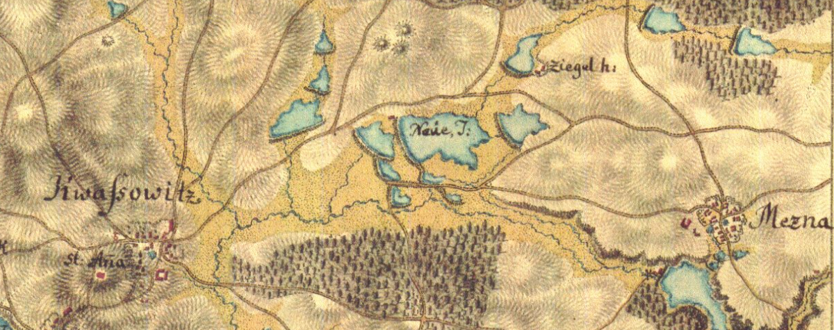I.  vojenské mapování, výřez, 1764-68