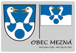 Znak a vlajka obce Mezná